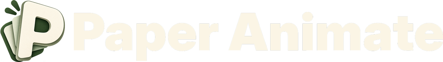 Paper Animate white logo